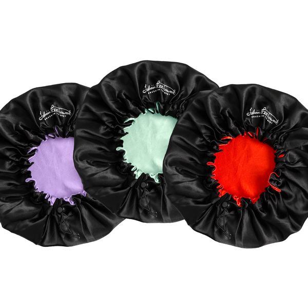 Satin Bonnet by Felicia Leatherwood- Purple