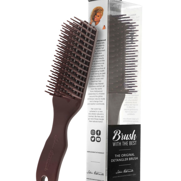 Felicia Leatherwood Detangler Brush (Chocolate)