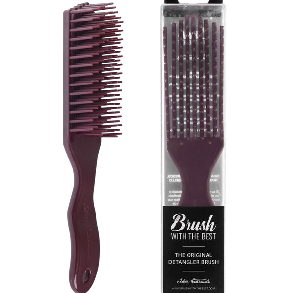 Felicia Leatherwood Detangler Brush (Maroon)