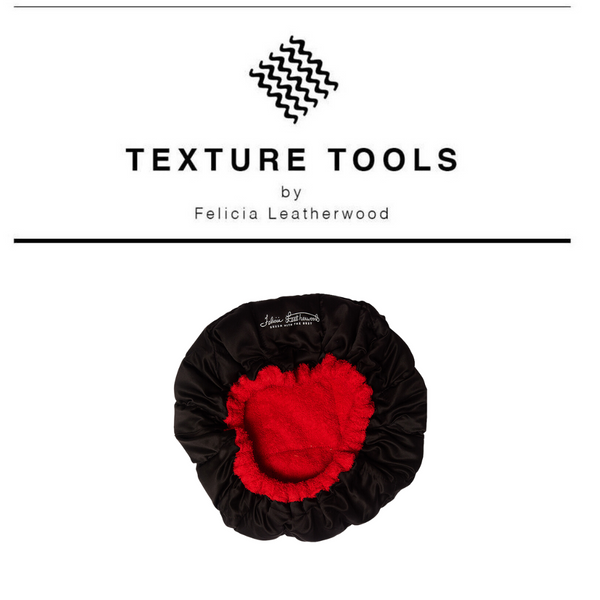 Flaxseed Bonnet for Deep Conditioning - Red (consisting of bonnet and cap)