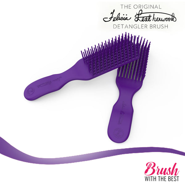 Felicia Leatherwood Detangler Brush (Purple)