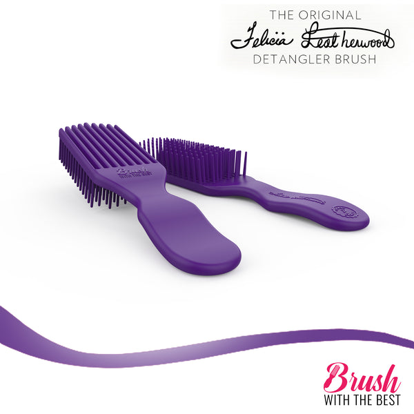 Felicia Leatherwood Detangler Brush (Purple)