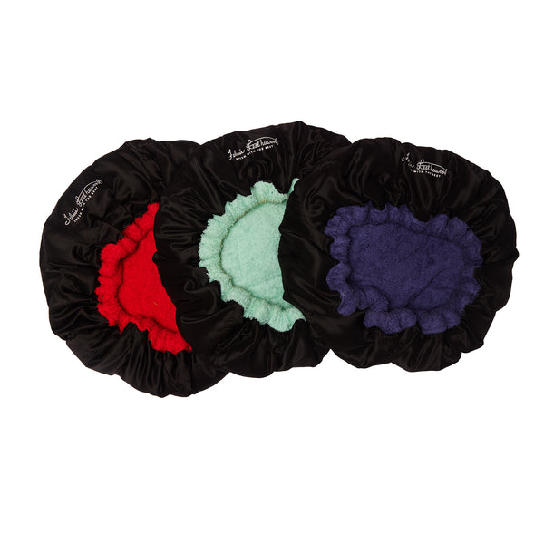 Flaxseed Bonnet for Deep Conditioning - Red (consisting of bonnet and cap)