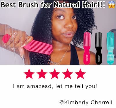 Felicia Leatherwood Detangler Brush (Purple)