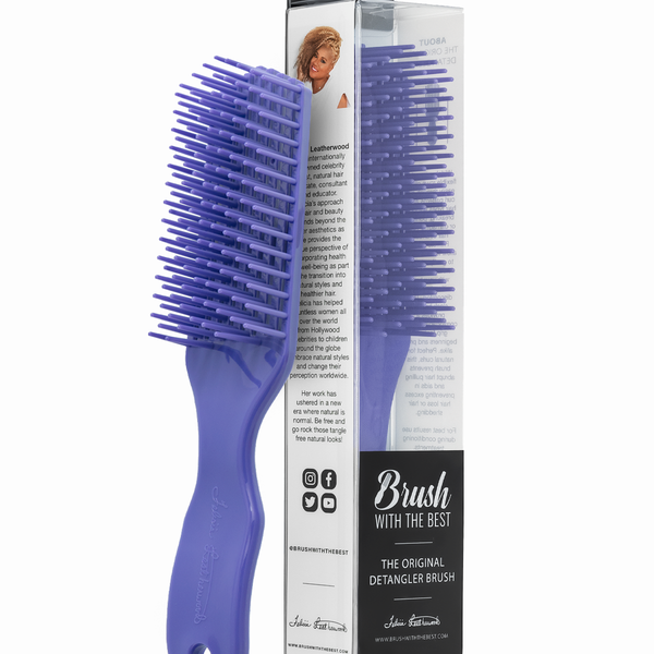 Felicia Leatherwood Detangler Brush (Purple)