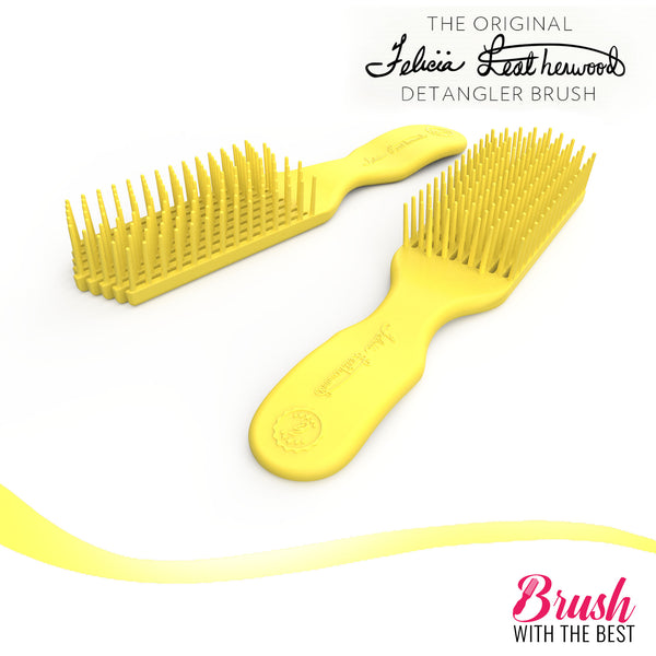Felicia Leatherwood Detangler Brush (Yellow)