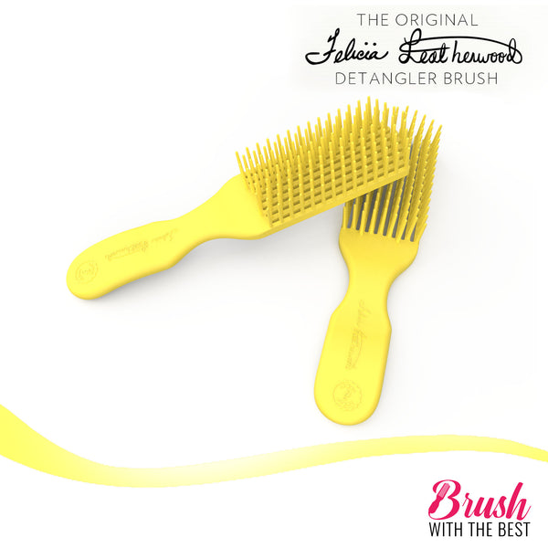 Felicia Leatherwood Detangler Brush (Yellow)